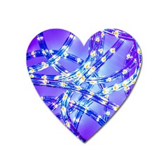 Pop Art Neuro Light Heart Magnet by essentialimage365