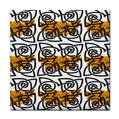 Digital Flowers Face Towel by Sparkle