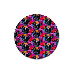 Doggy Rubber Round Coaster (4 pack) 