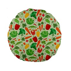 Vegetables Love Standard 15  Premium Round Cushions by designsbymallika