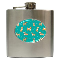 Cute Chihuahua Dogs Hip Flask (6 Oz) by SychEva