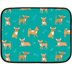 Cute Chihuahua Dogs Fleece Blanket (mini) by SychEva