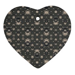 Modern Geometric Ornate Pattern Design Ornament (heart) by dflcprintsclothing