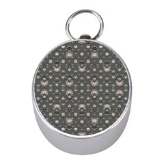 Modern Geometric Ornate Pattern Design Mini Silver Compasses by dflcprintsclothing