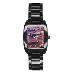 Atacama Desert Aerial View Stainless Steel Barrel Watch by dflcprintsclothing