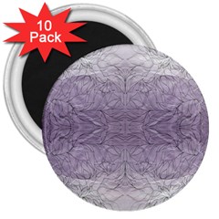 Artwork Lilac Repeats 3  Magnets (10 Pack) 