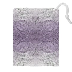 Artwork Lilac Repeats Drawstring Pouch (5xl) by kaleidomarblingart