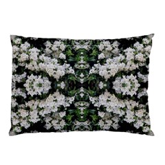 White Bush Repeats Pillow Case (two Sides) by kaleidomarblingart