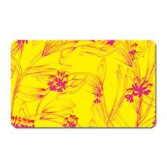 Floral Abstract Pattern Magnet (rectangular) by designsbymallika