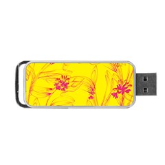Floral Abstract Pattern Portable Usb Flash (two Sides) by designsbymallika