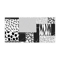 Black And White Pattern Yoga Headband by designsbymallika