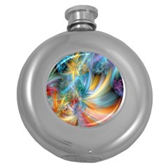 Colorful Thoughts Hip Flask (5 Oz) by WolfepawFractals