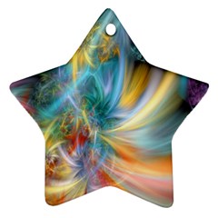 Colorful Thoughts Star Ornament (two Sides) by WolfepawFractals