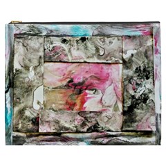 Marbling Collage Cosmetic Bag (xxxl) by kaleidomarblingart