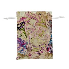 Marbling Collage Lightweight Drawstring Pouch (m) by kaleidomarblingart