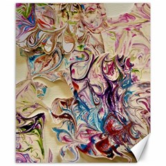 Marbling Collage Canvas 8  X 10  by kaleidomarblingart