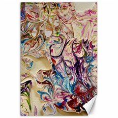 Marbling Collage Canvas 20  X 30  by kaleidomarblingart