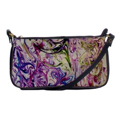 Abstract Swirls Iv Shoulder Clutch Bag by kaleidomarblingart