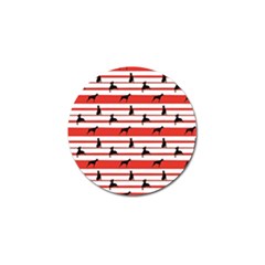 Doberman Dogs On Lines Golf Ball Marker (10 Pack) by SychEva