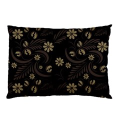 Folk flowers pattern  Pillow Case (Two Sides)