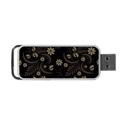 Folk Flowers Pattern  Portable Usb Flash (two Sides) by Eskimos