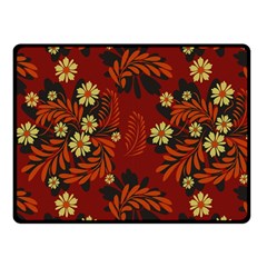 Folk Flowers Pattern Fleece Blanket (small) by Eskimos