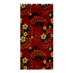 Folk Flowers Pattern Shower Curtain 36  X 72  (stall)  by Eskimos