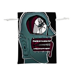 Colored Creepy Man Portrait Illustration Lightweight Drawstring Pouch (l) by dflcprintsclothing