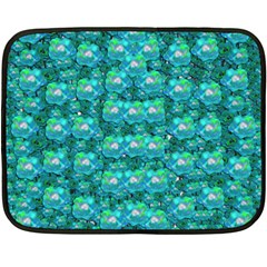 Big Roses In The Forest Double Sided Fleece Blanket (mini)  by pepitasart