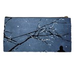 Full Moon Landscape Scene Illustration Pencil Case Back