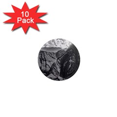 Machu Picchu Black And White Landscape 1  Mini Magnet (10 Pack)  by dflcprintsclothing