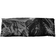 Machu Picchu Black And White Landscape Body Pillow Case Dakimakura (two Sides) by dflcprintsclothing