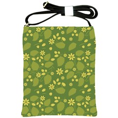 Folk Flowers Pattern Floral Surface Design  Shoulder Sling Bag by Eskimos