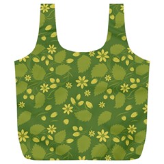 Folk Flowers Pattern Floral Surface Design  Full Print Recycle Bag (xl) by Eskimos