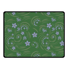 Folk Flowers Pattern Floral Surface Design Fleece Blanket (small) by Eskimos