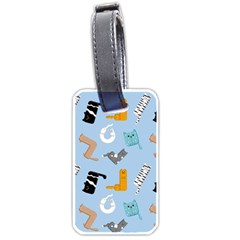 Unusual And Funny Tetris Cats Luggage Tag (one Side) by SychEva