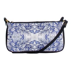 Blue Biro Arabesque  Shoulder Clutch Bag by kaleidomarblingart