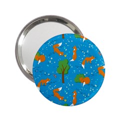 Red Fox In The Forest 2 25  Handbag Mirrors by SychEva