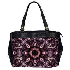 Rose Gold Mandala Oversize Office Handbag (2 Sides)