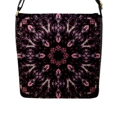 Rose Gold Mandala Flap Closure Messenger Bag (L)