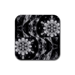 Gemini Mandala Rubber Coaster (square)  by MRNStudios