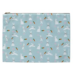 Funny And Funny Hares  And Rabbits In The Meadow Cosmetic Bag (xxl) by SychEva