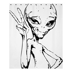 Paul Alien Shower Curtain 60  X 72  (medium)  by KenArtShop