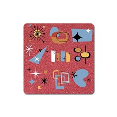 50s Square Magnet by InPlainSightStyle