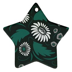 Folk Flowers Pattern Ornament (star) by Eskimos