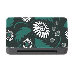 Folk Flowers Pattern Memory Card Reader With Cf by Eskimos