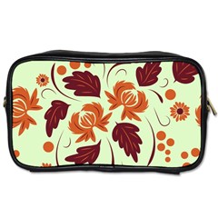 Folk Flowers Pattern Toiletries Bag (two Sides) by Eskimos