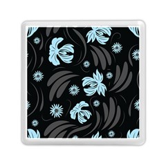 Folk Flowers Pattern Memory Card Reader (square) by Eskimos