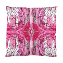 Magenta Marbling Symmetry Standard Cushion Case (two Sides) by kaleidomarblingart