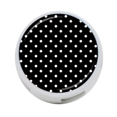 1950 Black White Dots 4-port Usb Hub (two Sides) by SomethingForEveryone